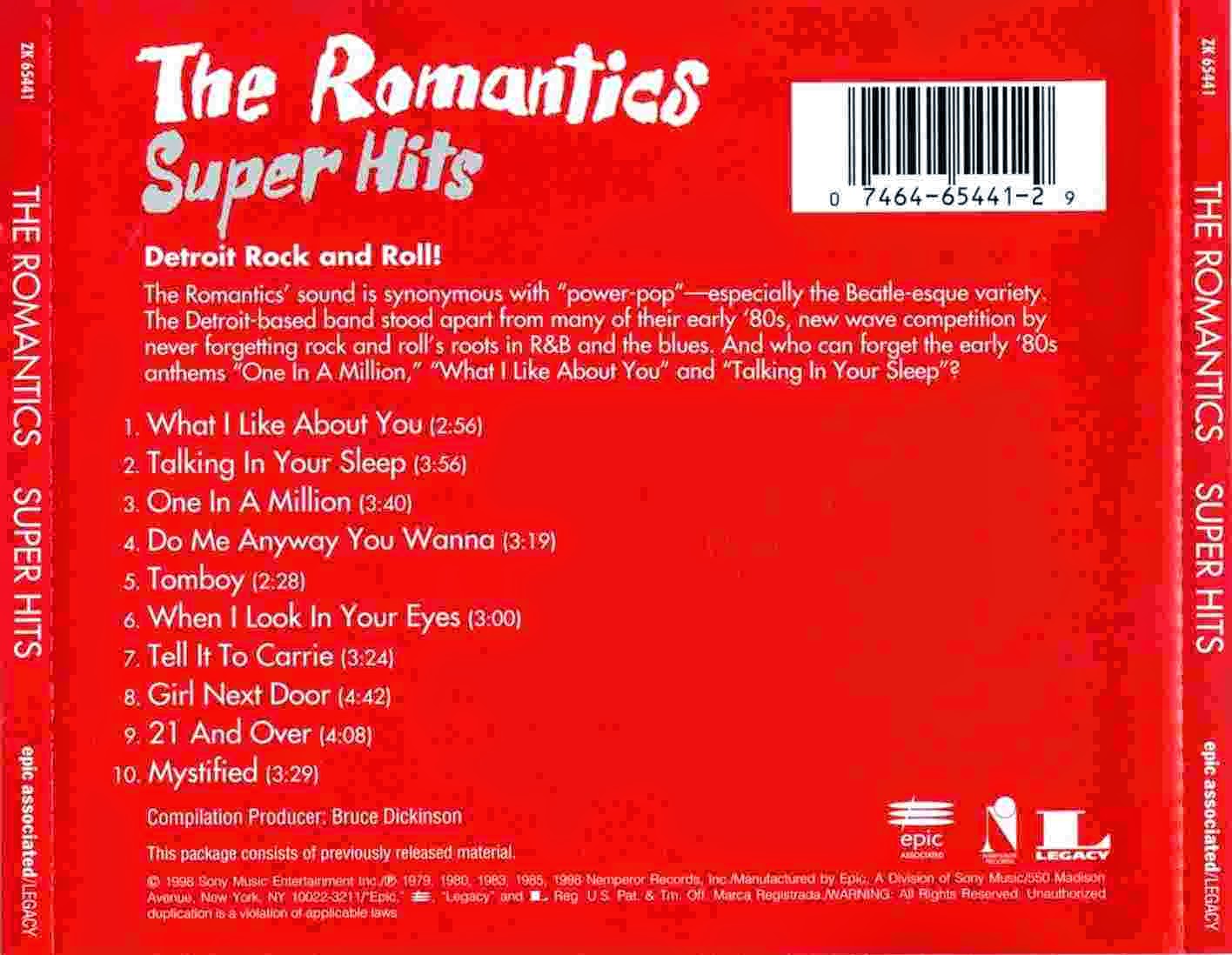 Revisando Música The Romantics Super Hits [1998]